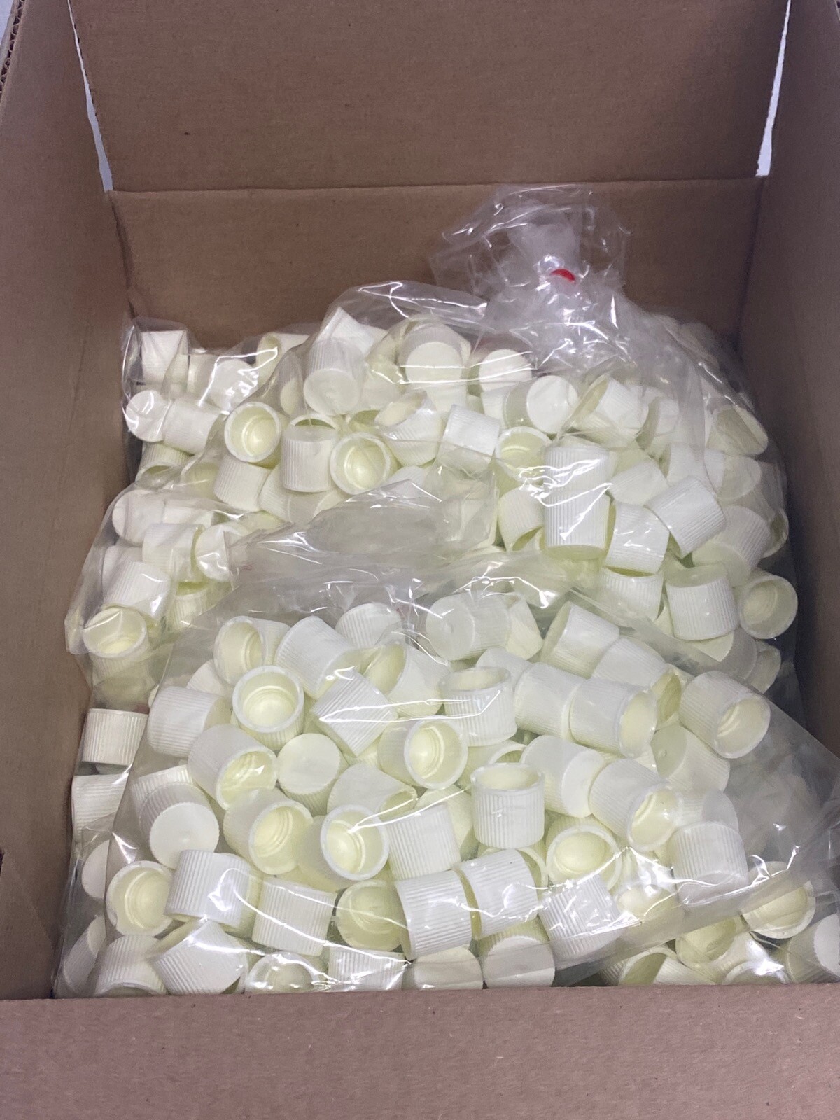(800) KIMBLE 15-415 White Polypropylene Linerless Screw Caps 73805-15415