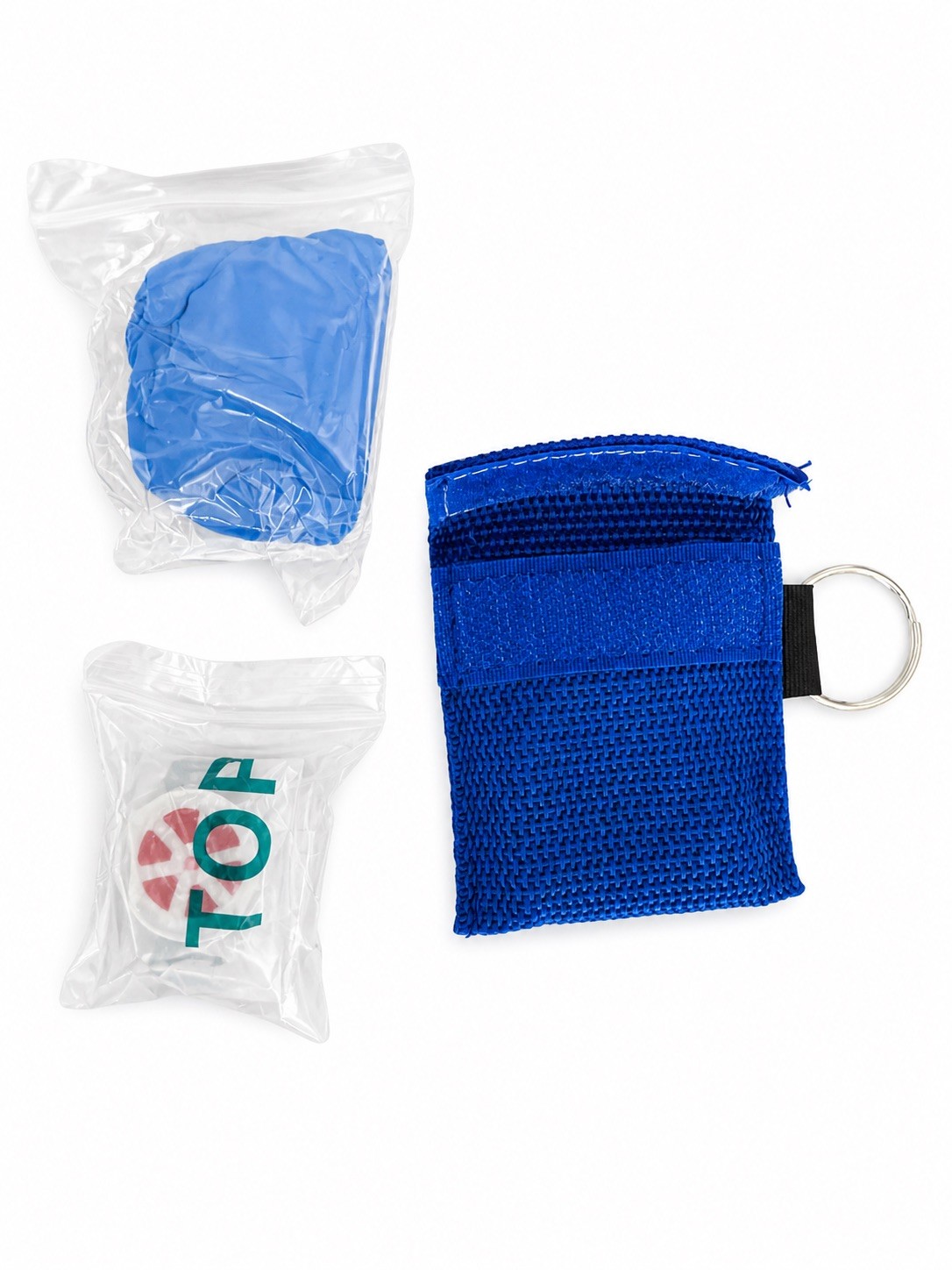 CPR Mask Keychain with Gloves – Pack of 10