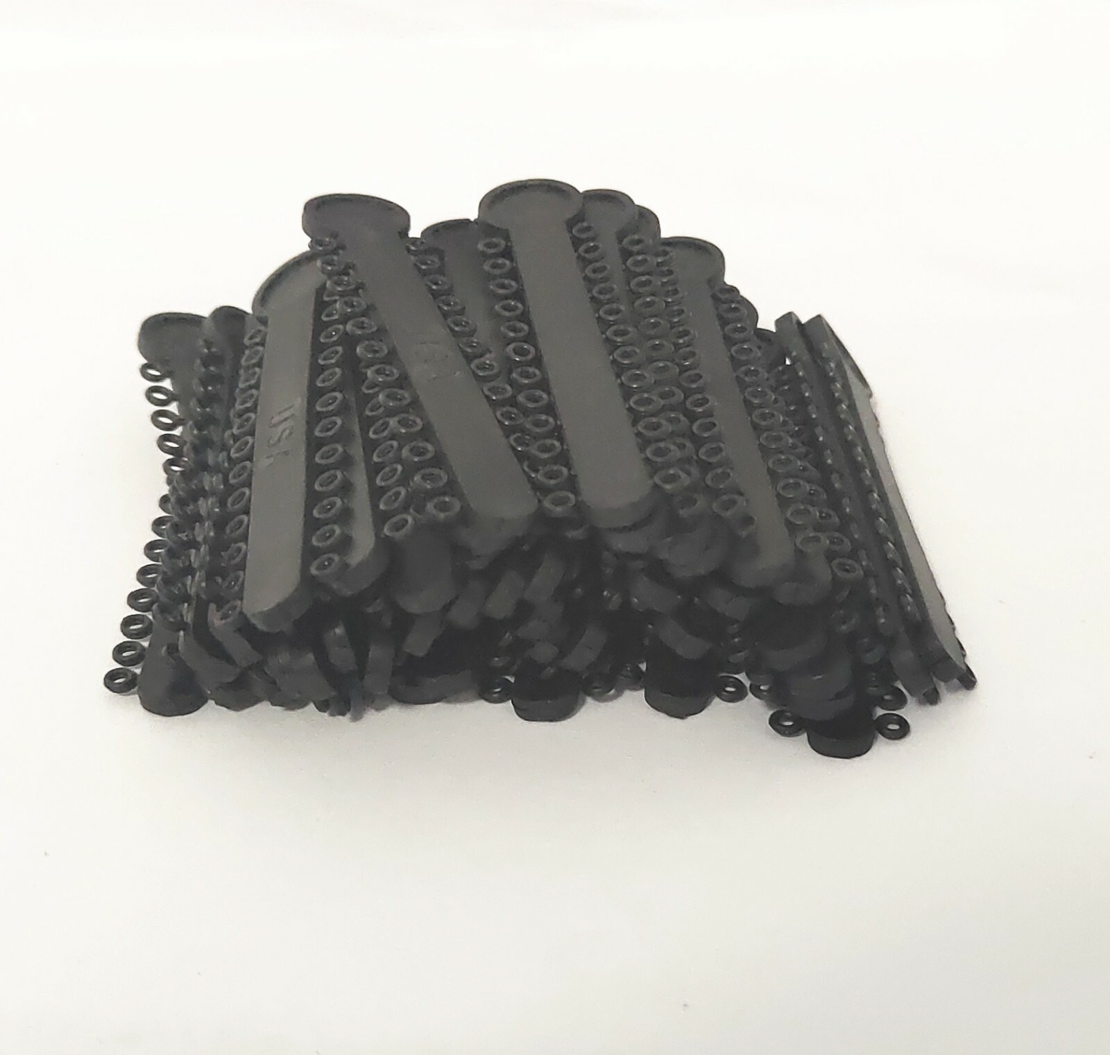1 Pack Ligature Ties 1008Pcs &1 Pc Elastic Power Chain 15 Feet Short Black Color