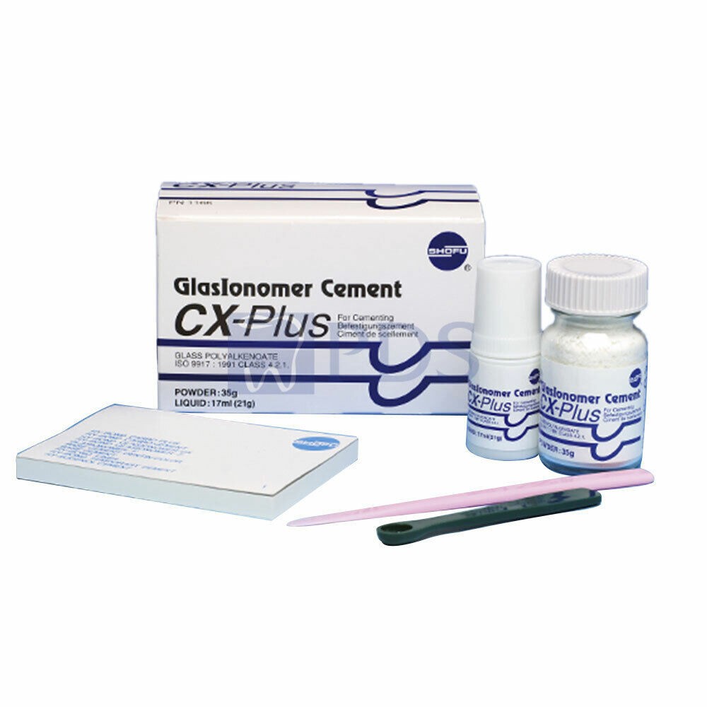 Shofu Dental 1166 GlasIonomer CX-Plus Powder Cement Kit Intro Kit