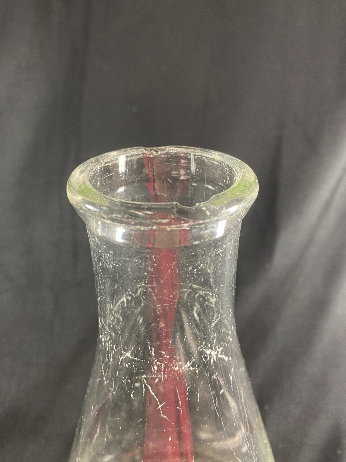 VWR 4000mL 4L Heavy Wall Glass Erlenmeyer Flask Graduated Stopper #10 89087-416