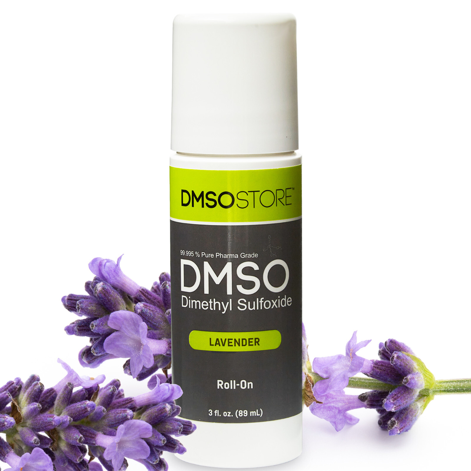 DMSO Roll-on Lavender Scented: Soothe Aches, Relax Muscles, & Calm 99.995% Pure