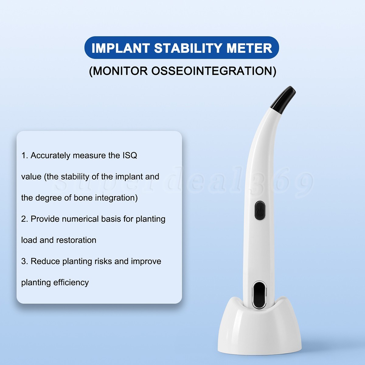 Dental ISQ Osseointegration Implant Stability Meter Measurement Tester Monitor