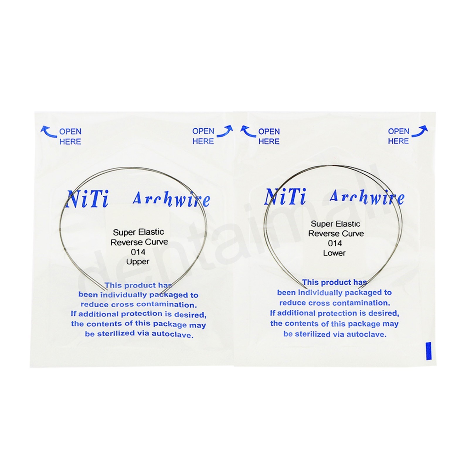 US Dental Orthodontic Reverse Curve Arch Wire Super Elastic NiTi Upper Lower