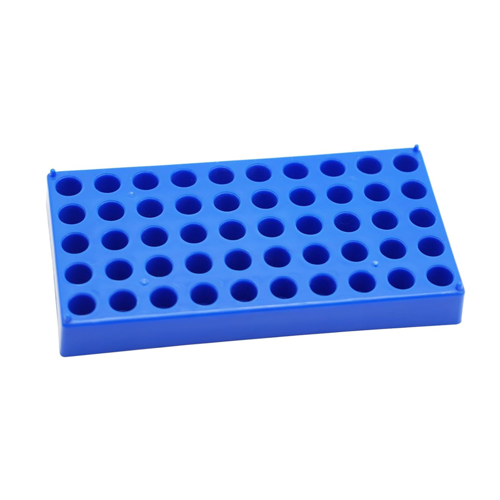 1 Pcs Vial Rack, 50 Holes for 2mL HPLC Sample Bottles, 12mm Diameter | Blue