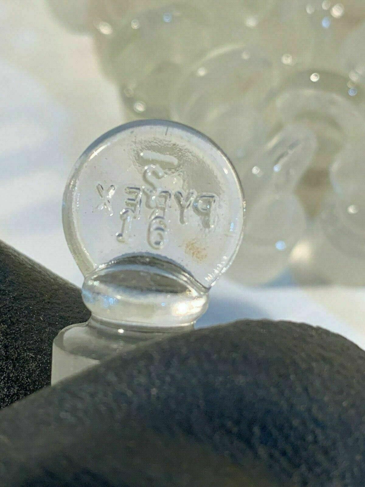73x PCS PYREX 16 ST Pennyhead Inner Stopper Standard Taper Solid Glass – USED