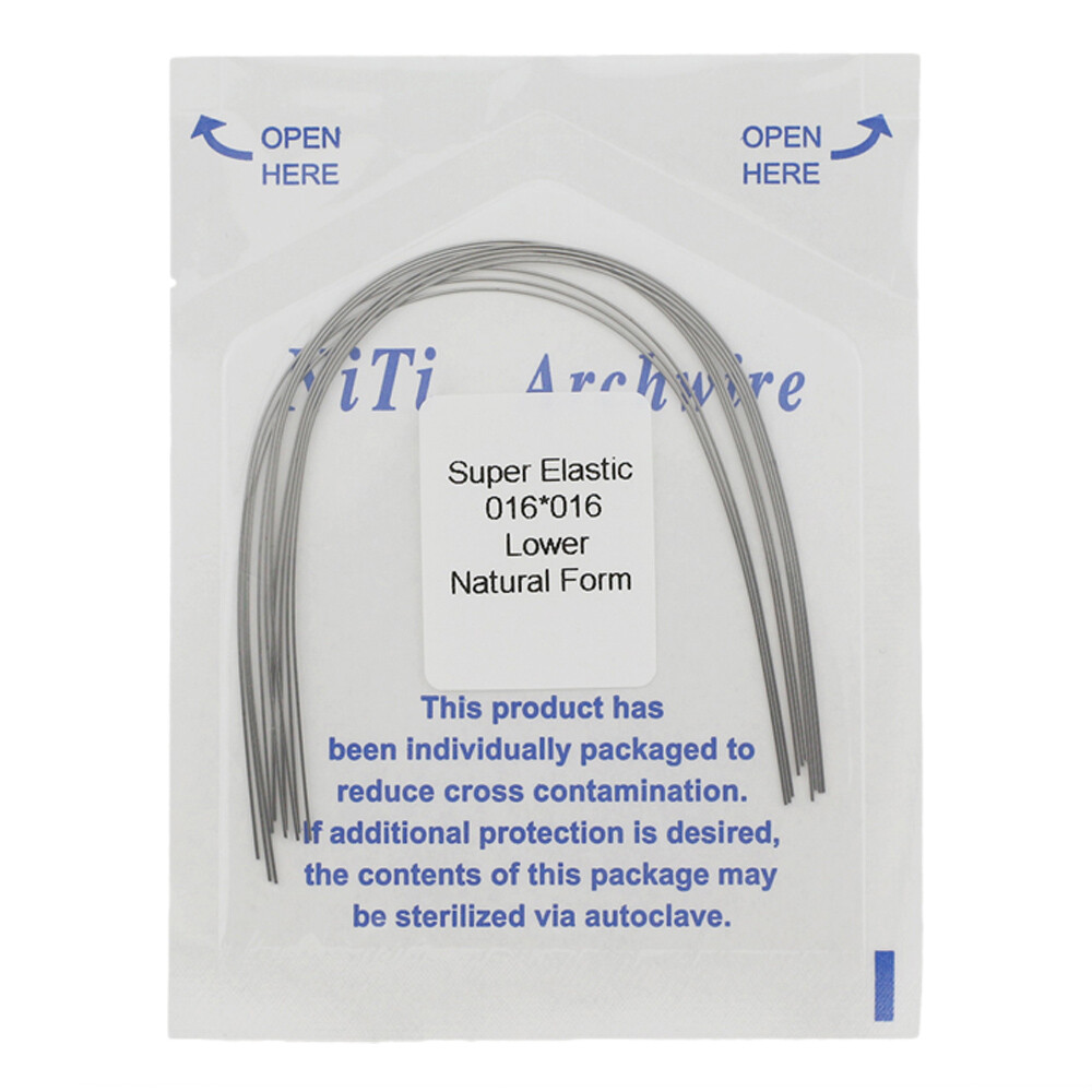 arcos de ortodoncia Orthodontic Arch Wire NiTi Stainless Steel Acero Inoxidable