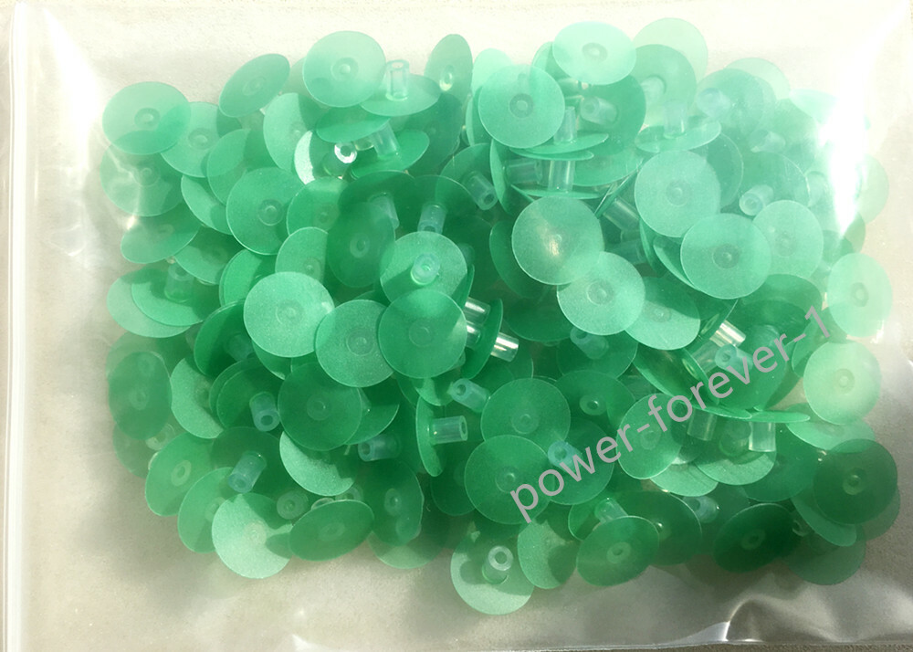 Dental Composite Polishing Kit Finishing Discs Wheel 12/14mm Stem Rainbow 50Pcs