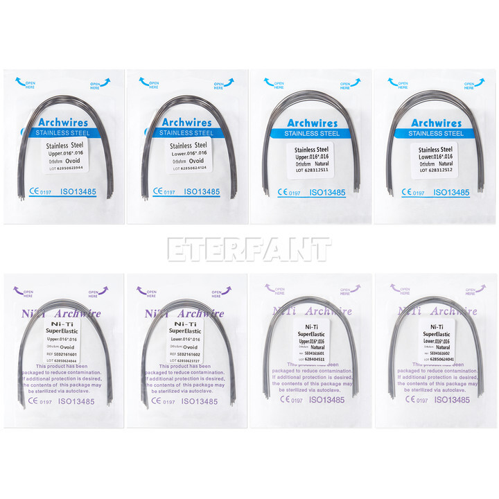 0.99/pack ETERFANT Dental Orthodontic Arch Wire Rectangular NiTi/Stainless Steel