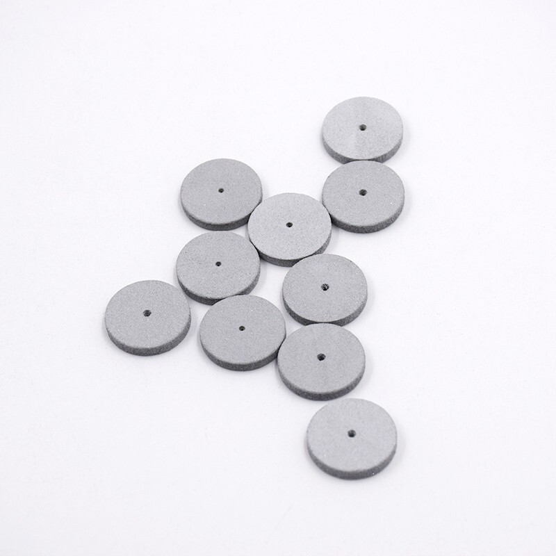 50Pc Dental White Resin Porcelain Silicone Rubber Coarse Polishing Wheels Polish