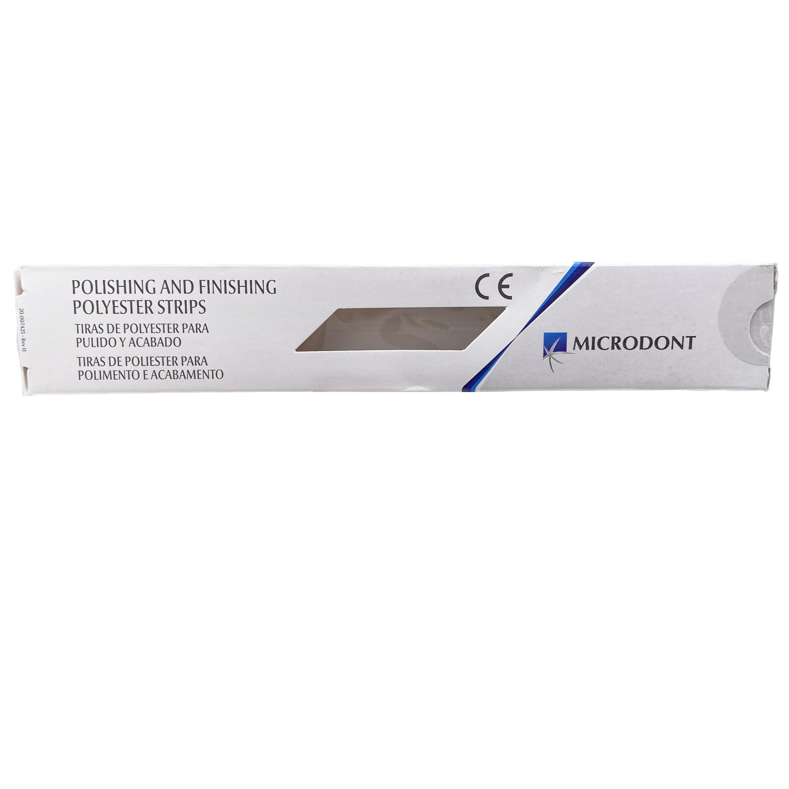 Microdont Dental Polishing Strips Polyester 2.5 mm Medium/Fine 100 per Box
