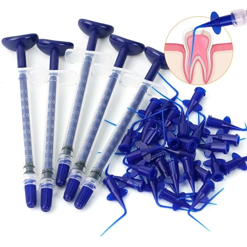 Dental Root Canal Therapy Endo Irrigation Syringe Disposable Syringe Needle Tips