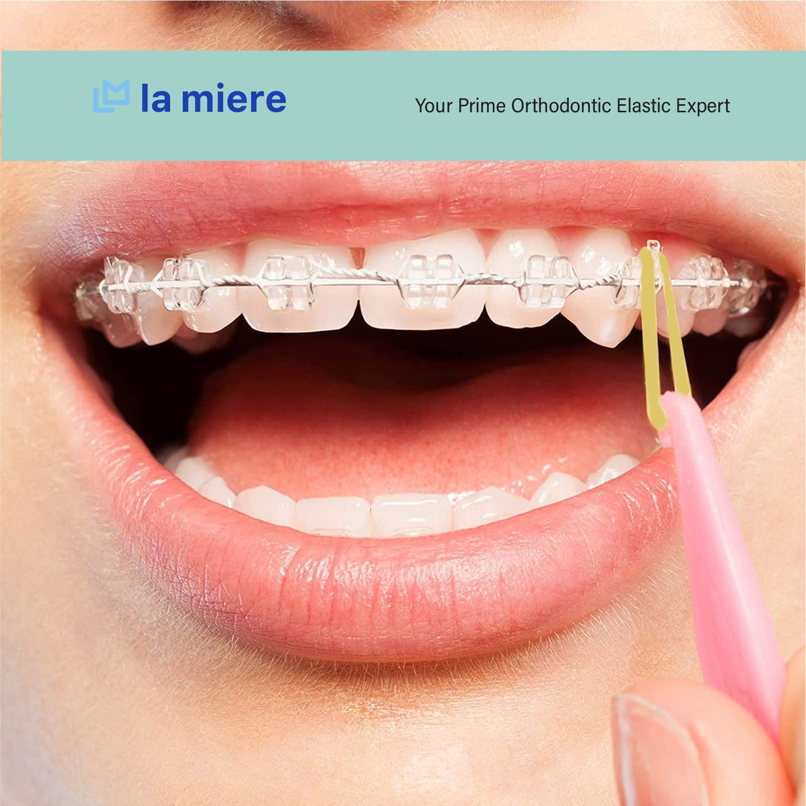 Latex Amber 3 Packs 300 counts 3/16inch LIGHT 4.8mm Intraoral Elastic Bands