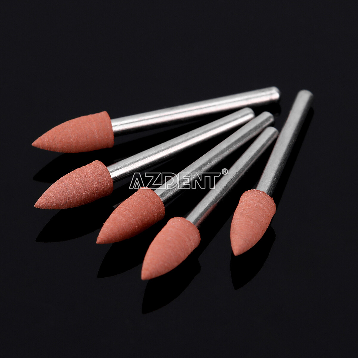 10packs Dental 0413 Brownie Polishers Bur FG 1.6MM Shank Mini Points AZDENT
