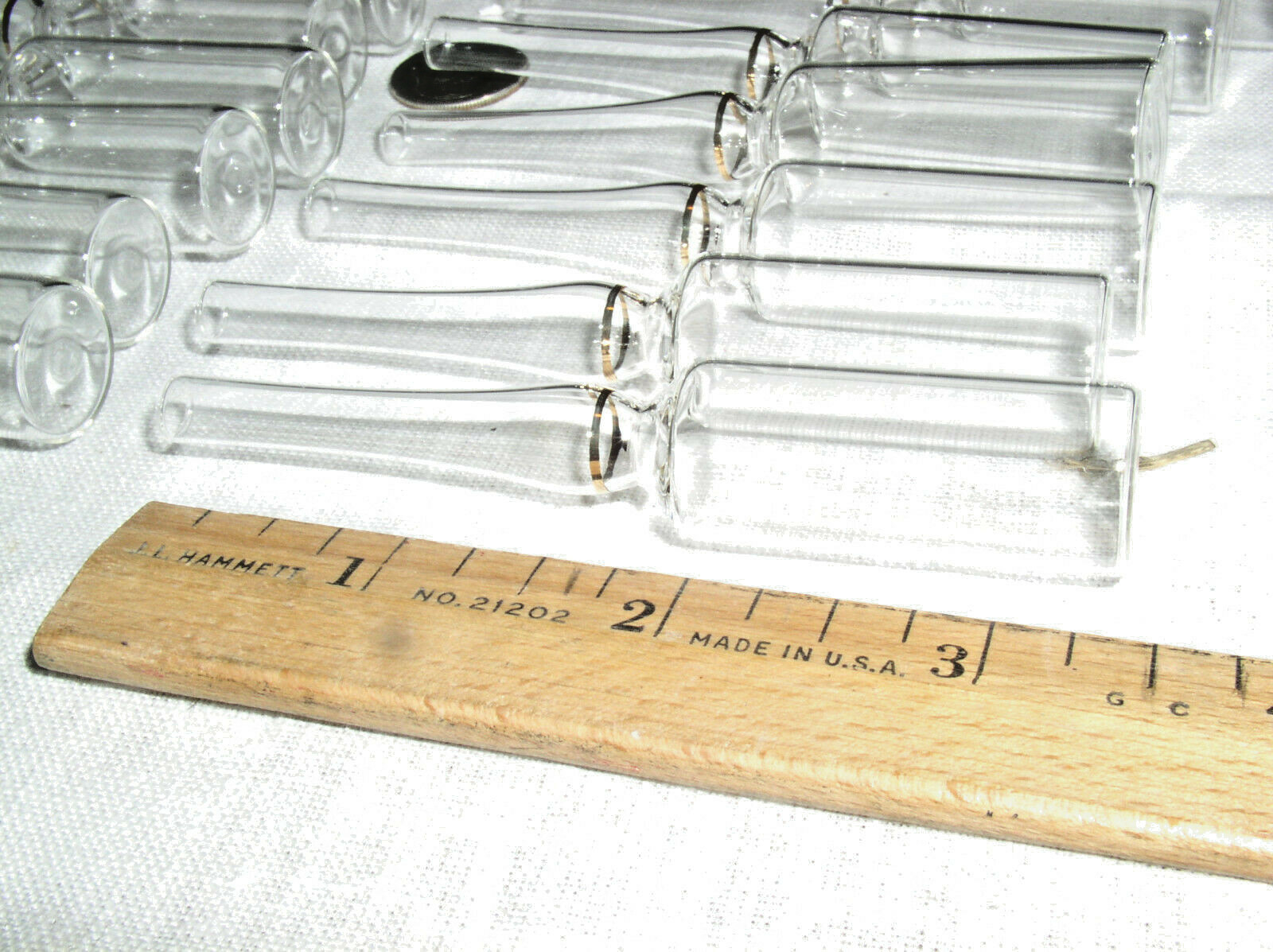 20 NEW 5ML 5 ML PRESCORED WHEATON GLASS GOLDBAND AMPULES AMPOULES 6205-B23 USA