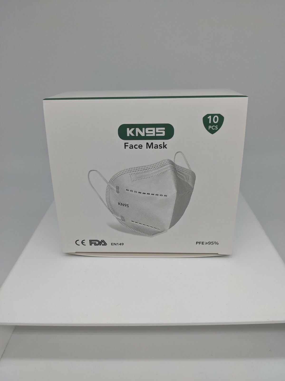10/30/50/100 Pcs White KN95 Protective 5 Layer Face Mask Disposable Respirator