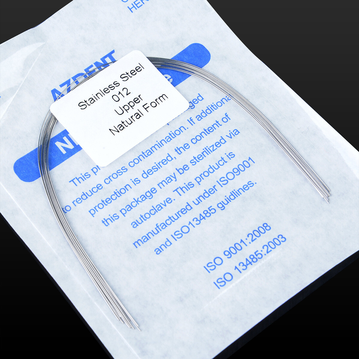 10Packs AZDENT Dental Orthodontic Stainless Steel Round Arch Wires Natural Form