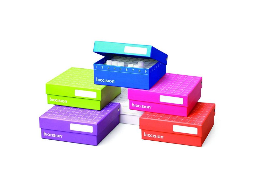 BCS-206MC TruCool Hinged CryoBox, 81-Place, Multi-Color (Pack of 5)