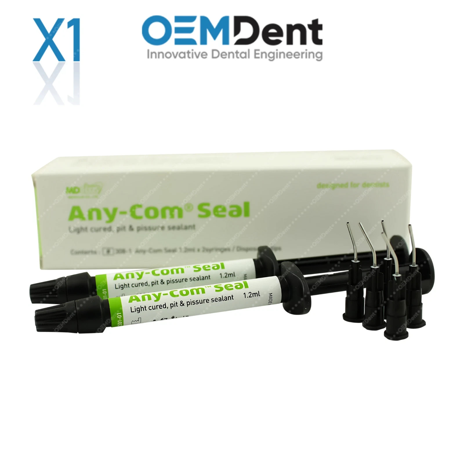 Dental Any-Com® Seal Pit & Fissure Sealant Syringes, Light Cure Restorations