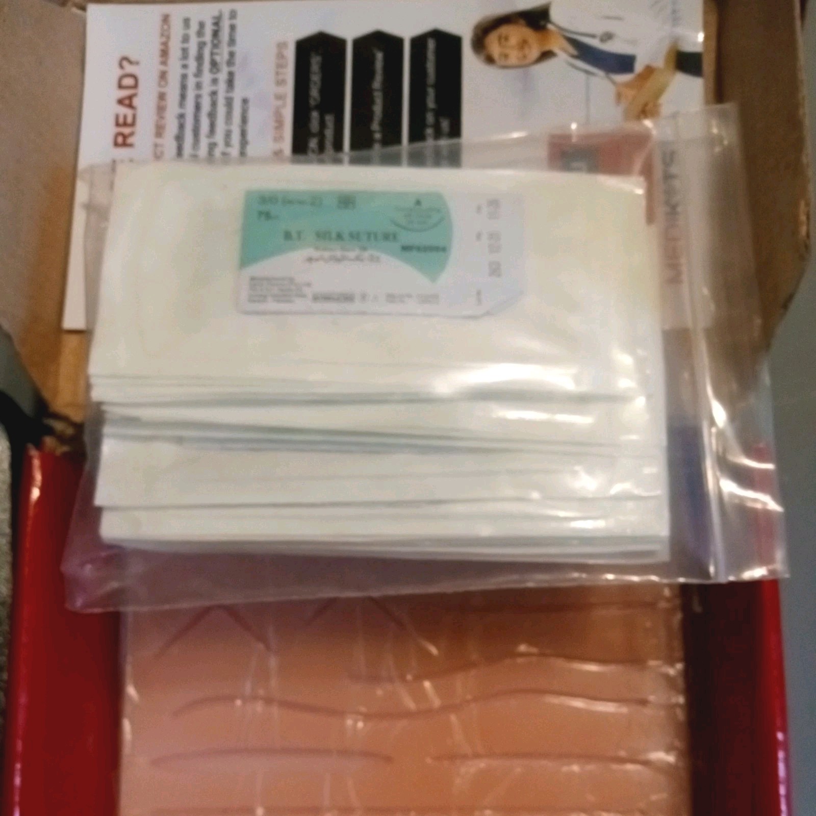 LOT 2+ Practice Suture Kit Sets Medical Veterinary Student Training total 52 pc