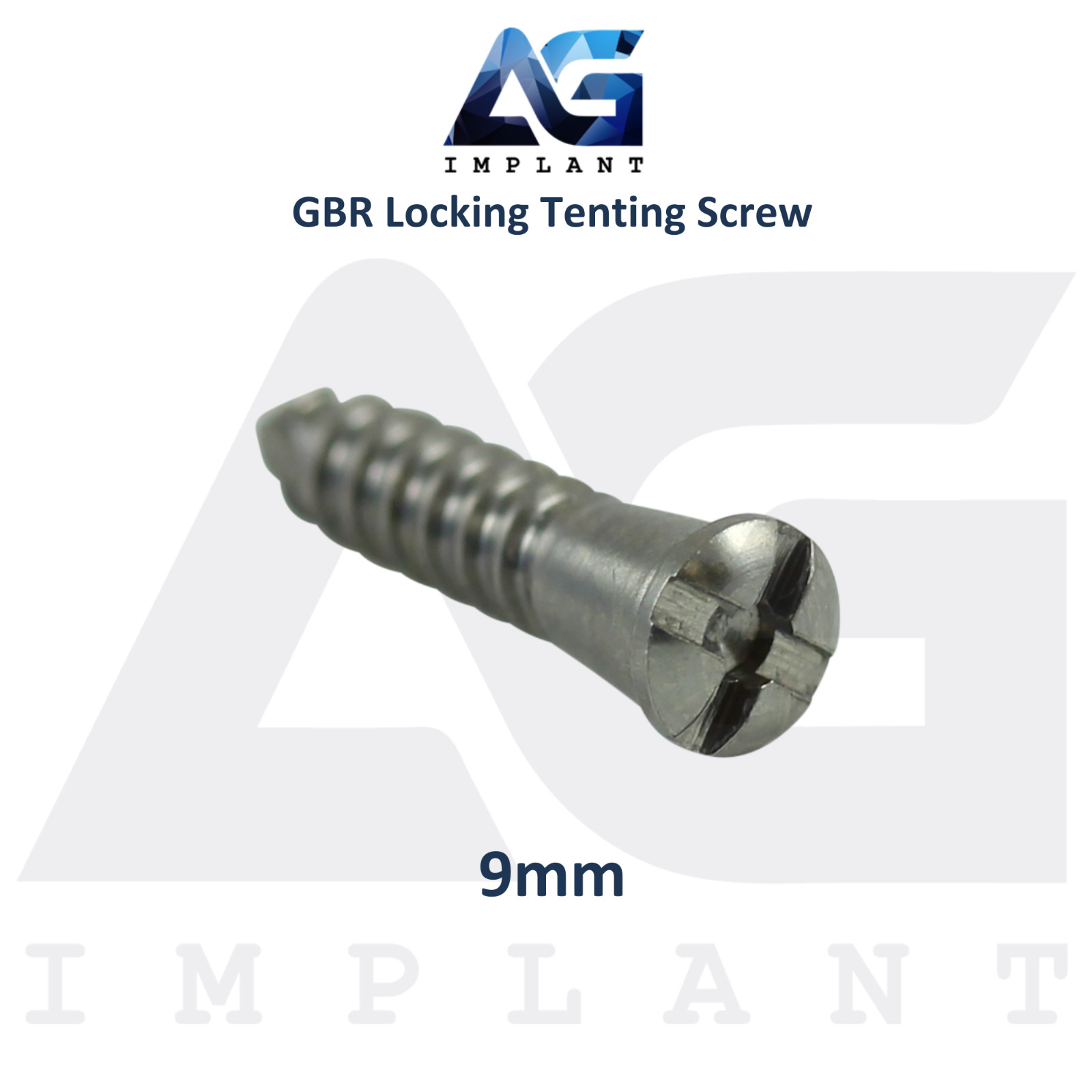 10 Dental Locking Tenting Screw Ø2.5mm GBR Membrane Titanium Fixation Sterile