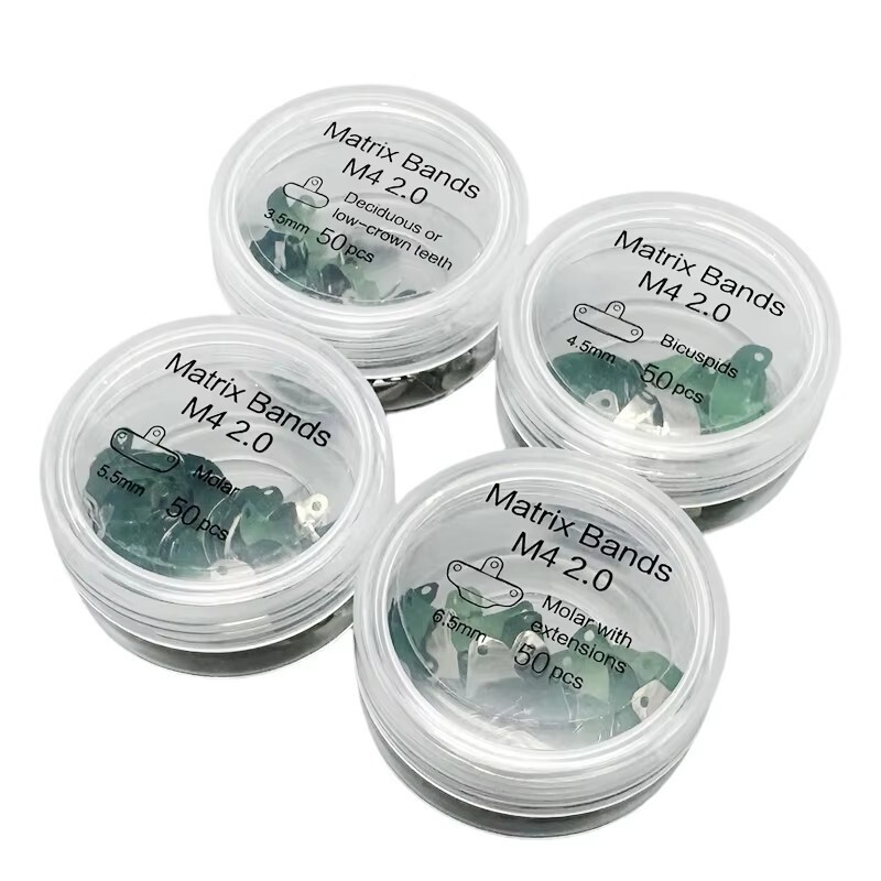 50Pcs/Box Dental Teflon PTFE Coating Non-Stick Matrix Bands Sectional Matrices