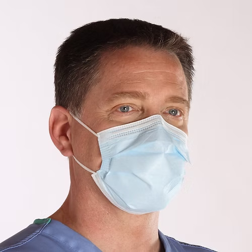 Box of 500x Pro-80 Level 1 Fluid Resistant 80 mm Hg Earloop Mask PFE 99+ BFE 99+