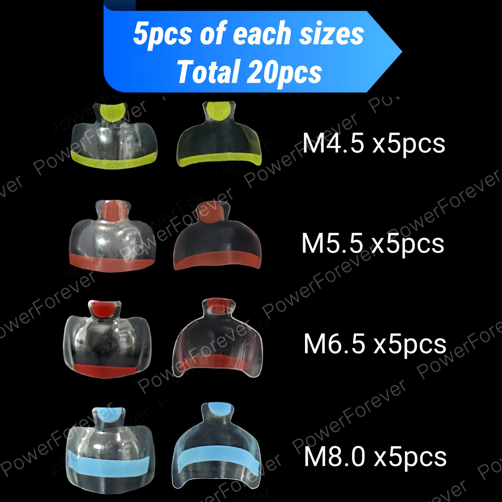 20pcs Dental Posterior Clear Matrix Molar Restorative Matrices BT Fit BioClear