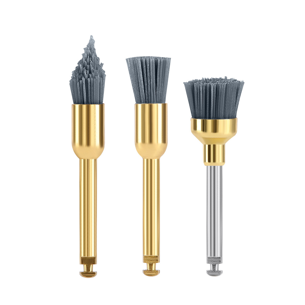 Dental Latch Type RA Polishing Brush Flat/Sharp/Bowl for Contra Angle Handpiece