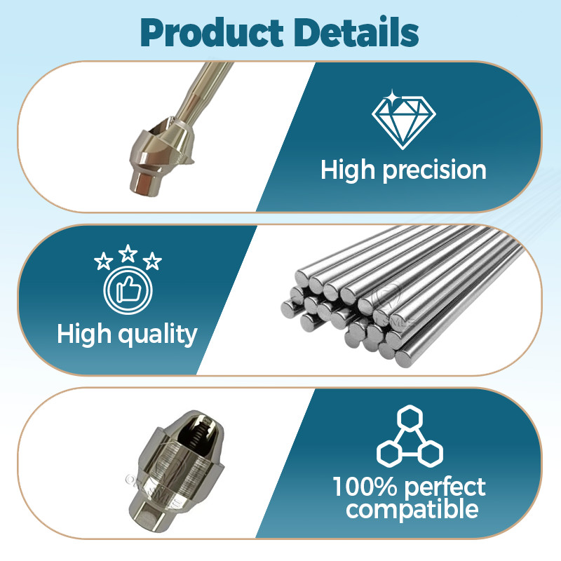 3 pcs Multi unit Angled abutment fit to MIS Seven platform D4.8