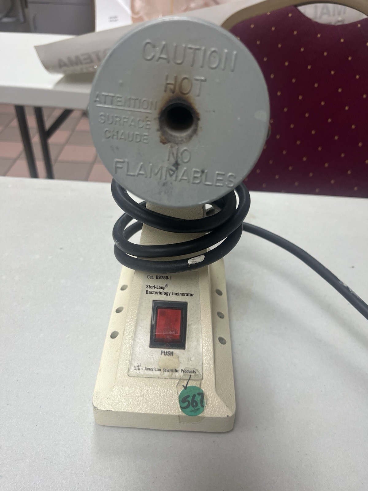 Steri- Loop Bacteriological Incinerator B9750-1