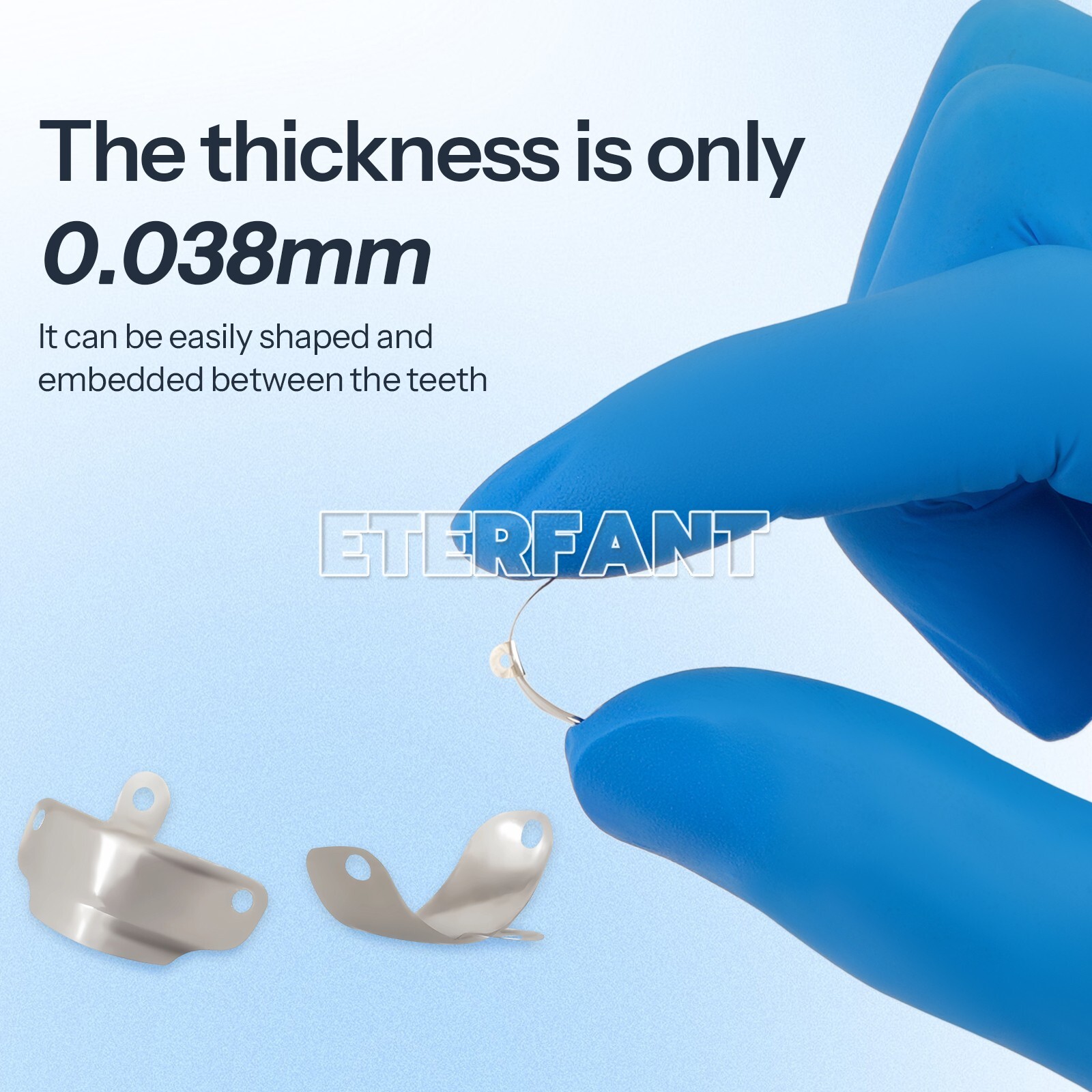 3.5-6.5mm Dental Matrix Bands Ring Sectional Matrice Clamp 50Pcs/Box