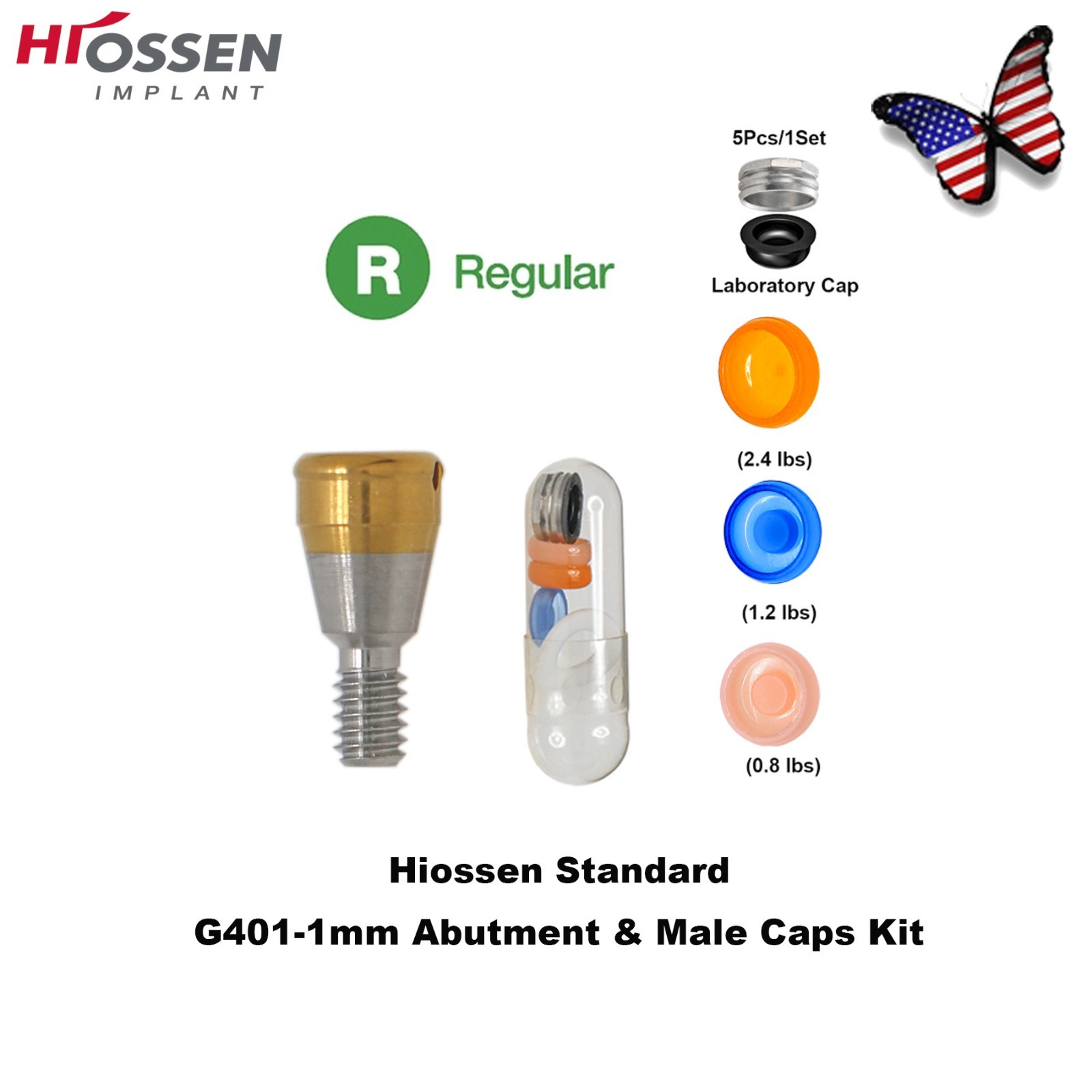 US Dental Fits Hiossen Zest Legacy Locator Abutment Internal Hex Mini & Regular