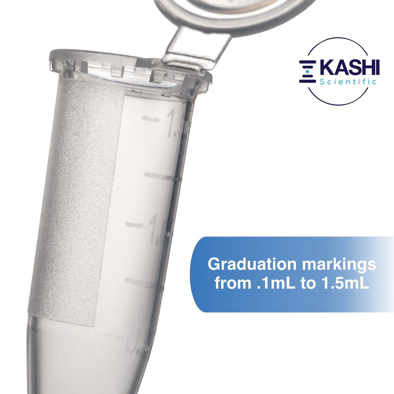1.5mL Polypropylene Micro Centrifuge Tubes, Flip-Cap Tube with Frosted Area