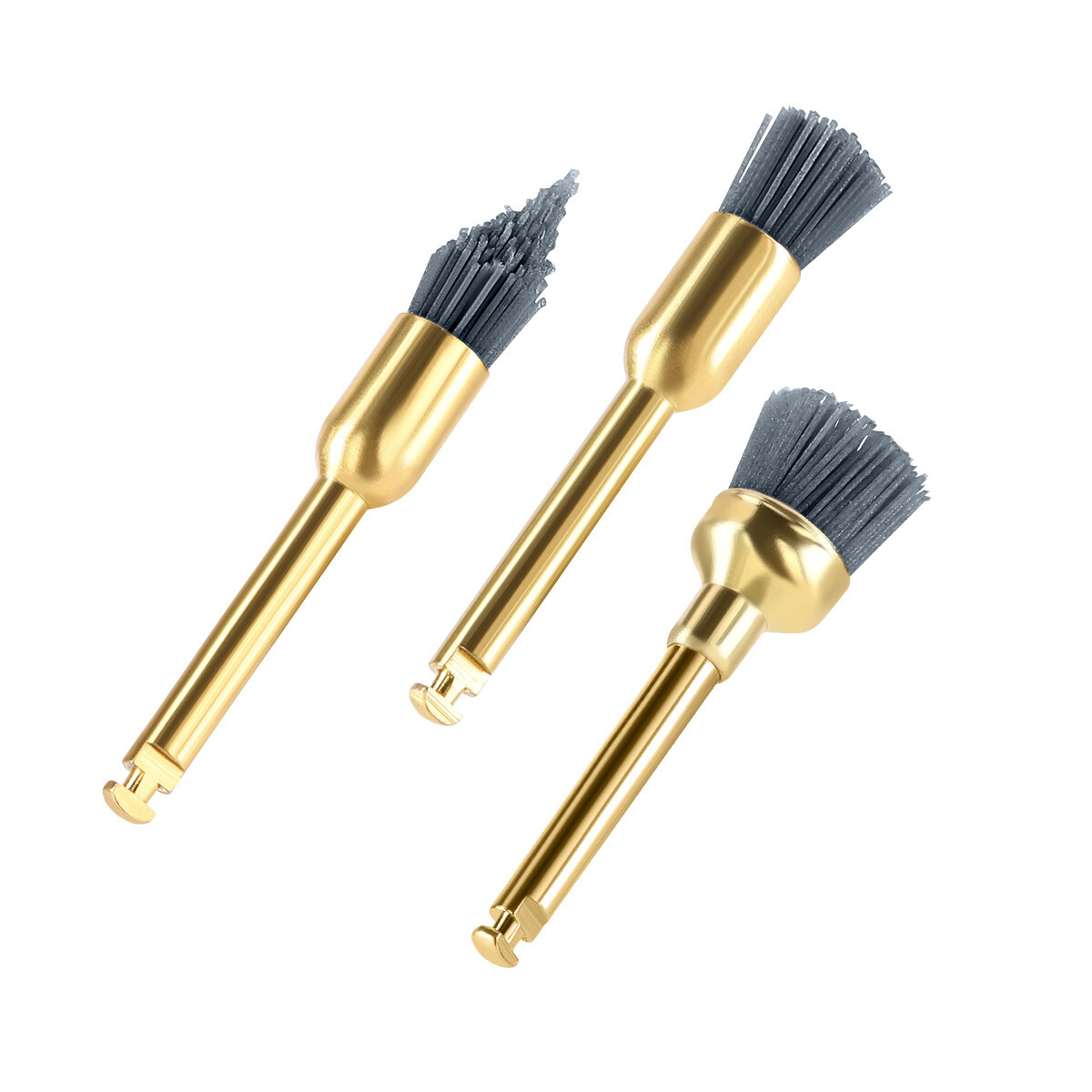 Dental Polishing Brush Silicon /Alumina CA Flat Sharp Bowl For Low Contra Angle
