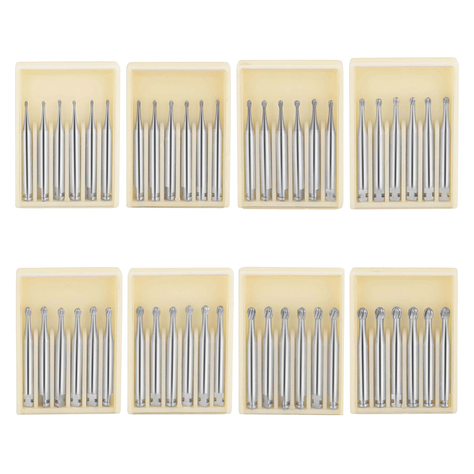 Dental Round Tungsten Carbide Bur for Slow Speed Latch Type RA 1# -RA 8# 6PCS
