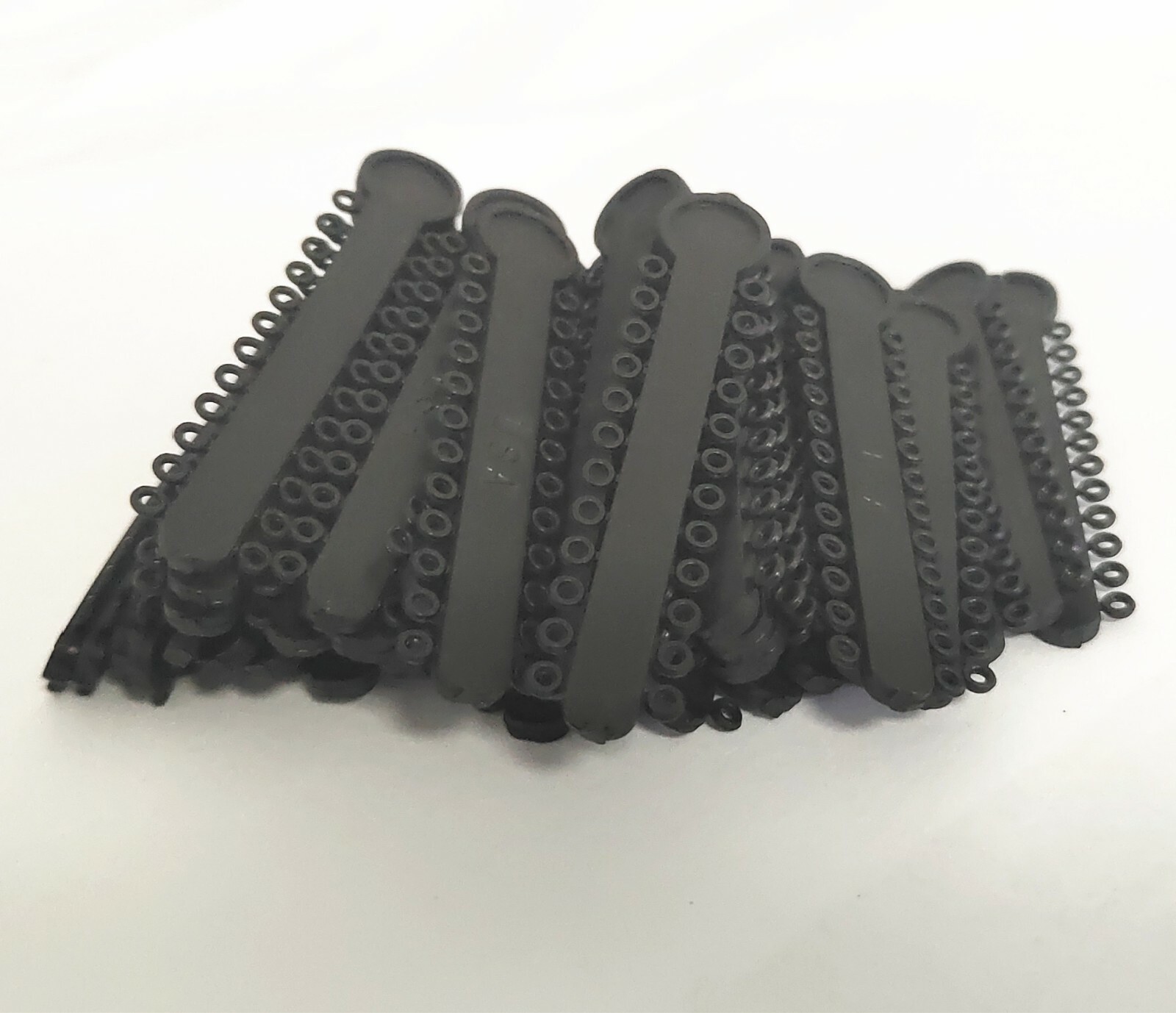 2 Packs Dental Black Color Elastic Ligature Ties Rubber Bands 1008Pcs/Pack