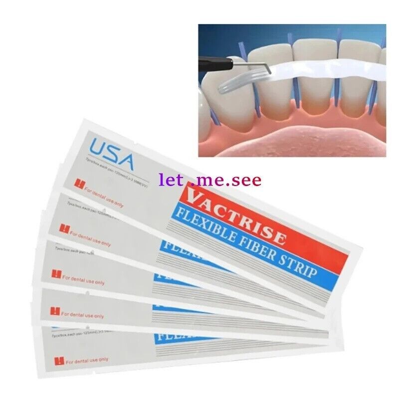 Dental Flexible Fiber Strip Glass Splint Loose Tooth Fixation Strips Light Cure