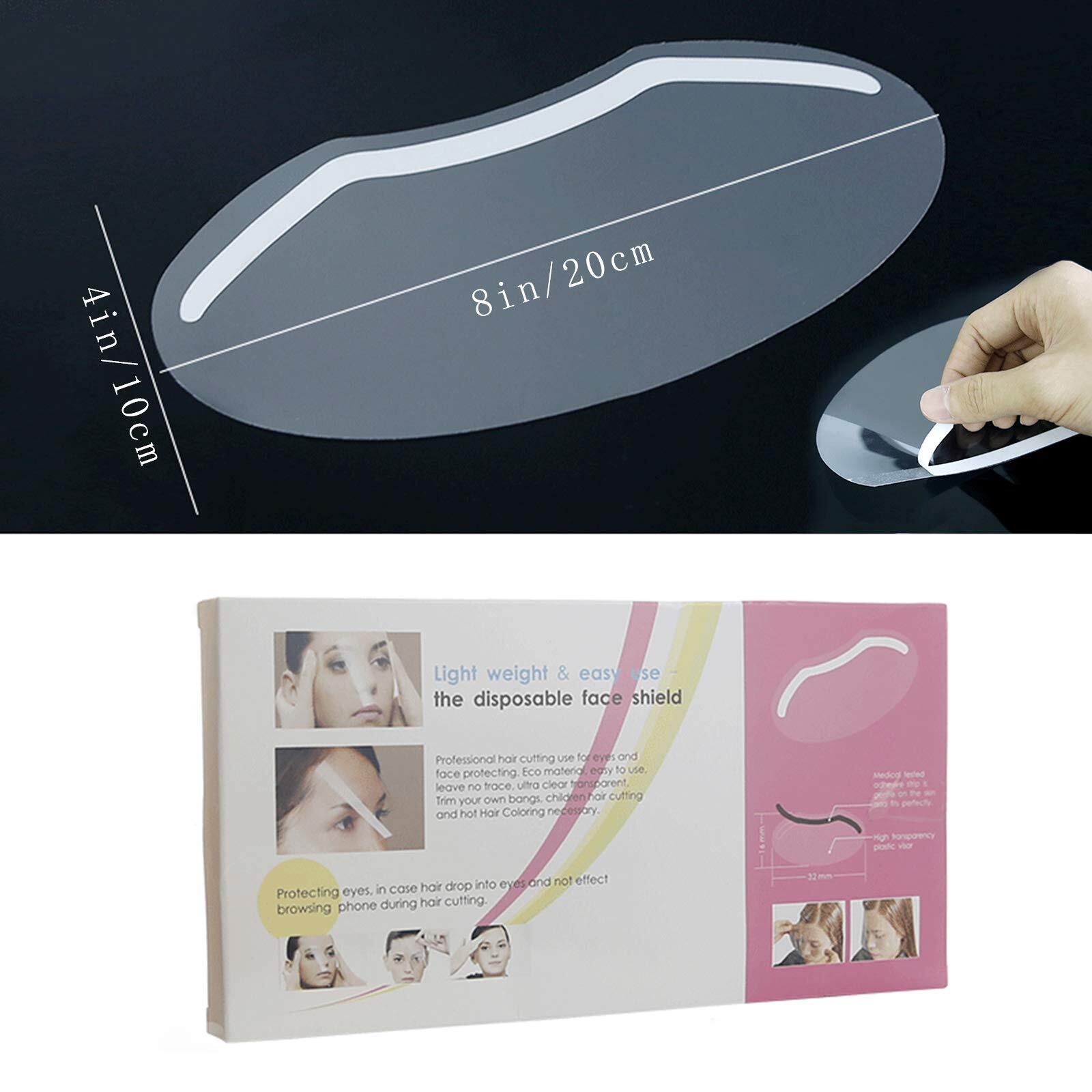 MYUBWTF 50 PCS Safety Face Shield, Disposable Microblading Protective Shower Vis