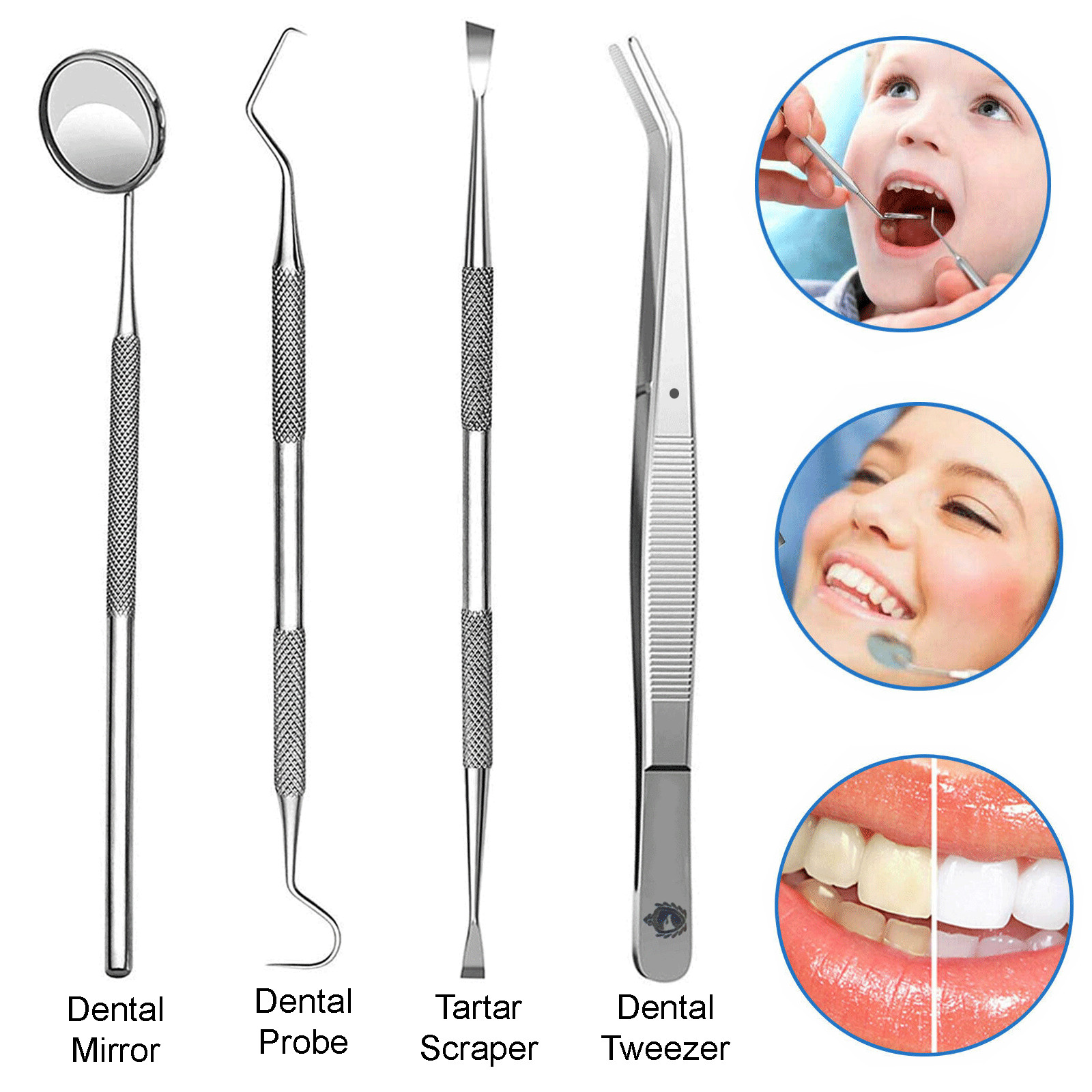Kit de dentista de cuidado bucal con raspador de dientes de limpieza de dientes