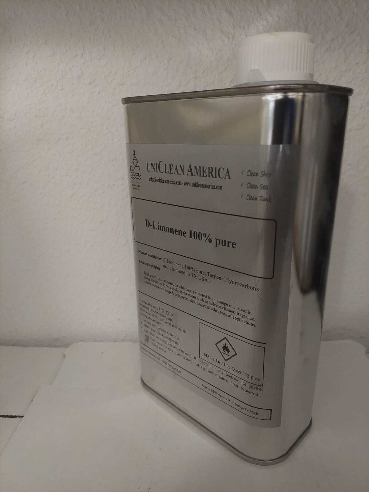 D – Limonene 100% pure ( 1 liter ) / made in USA