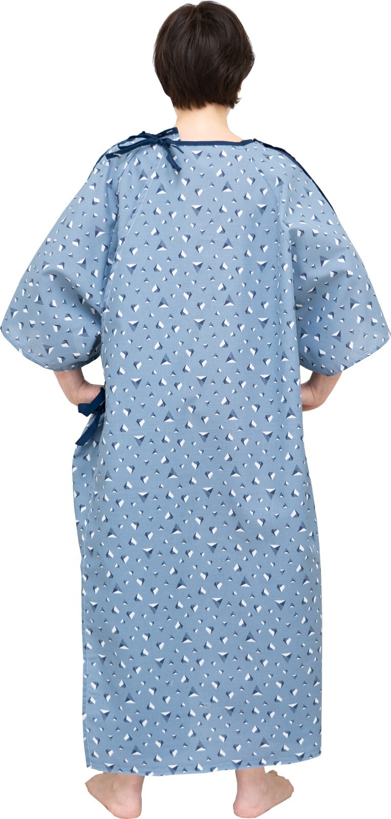 6 PK Unisex Washable Hospital Gowns with IV Access & Telemetry Pocket 3XL