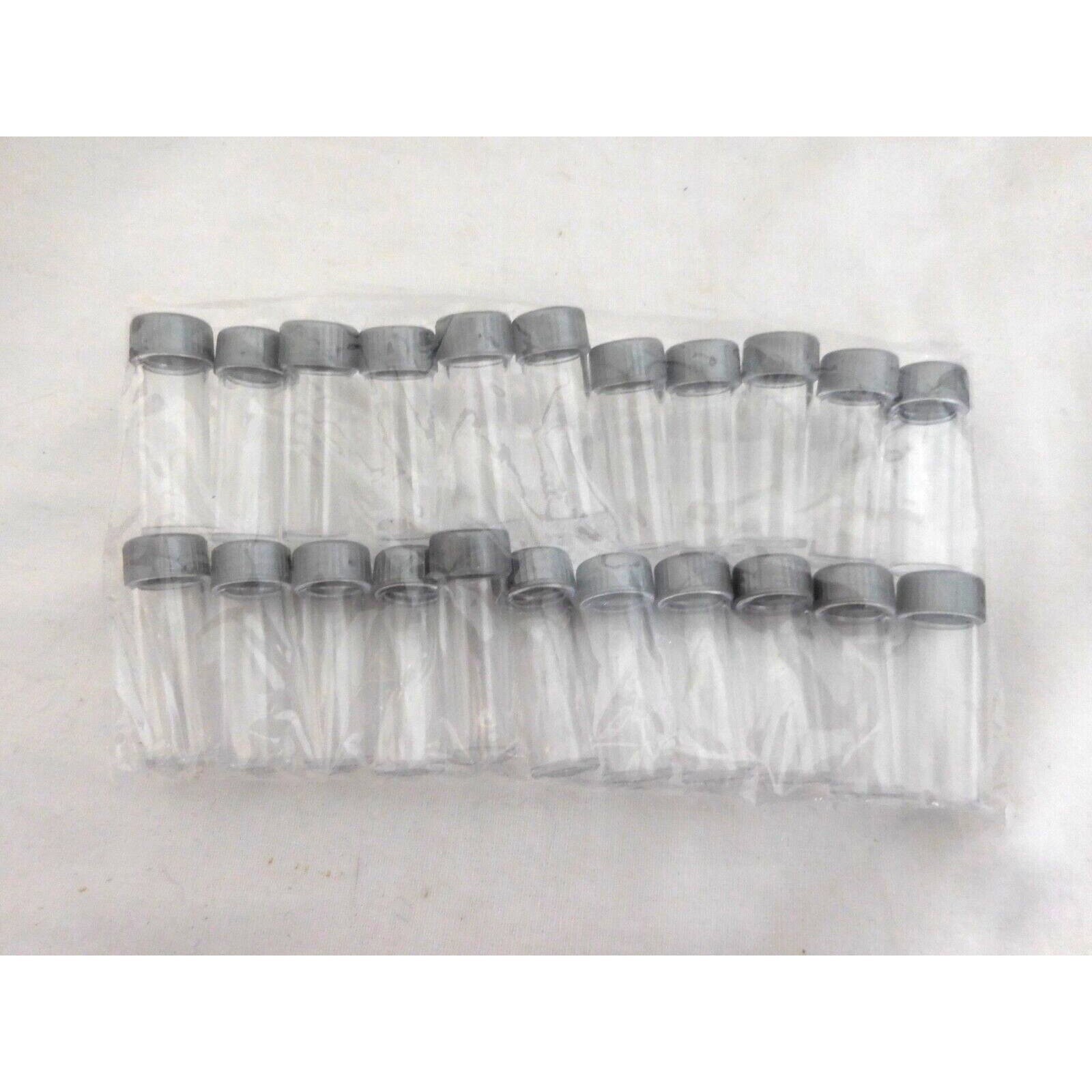 22Pcs 5ml Plastic Test Tubes Screw Cap Bottles Chemistry Supplies + Craft + Sewi