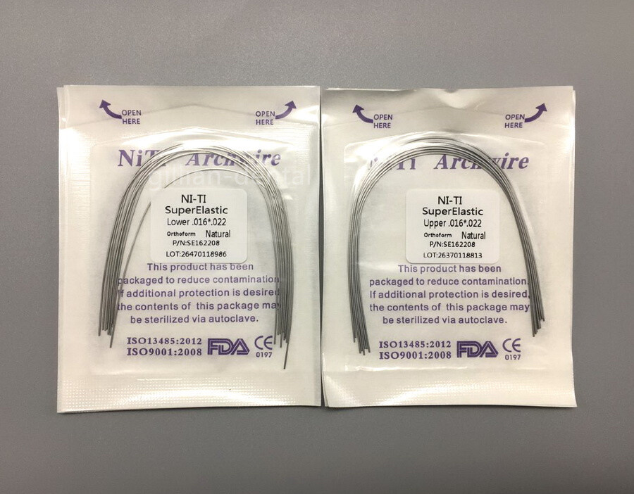 Dental Ortho S.S Super Elastic Niti Arch Wire Natural Form Round/Rectangular
