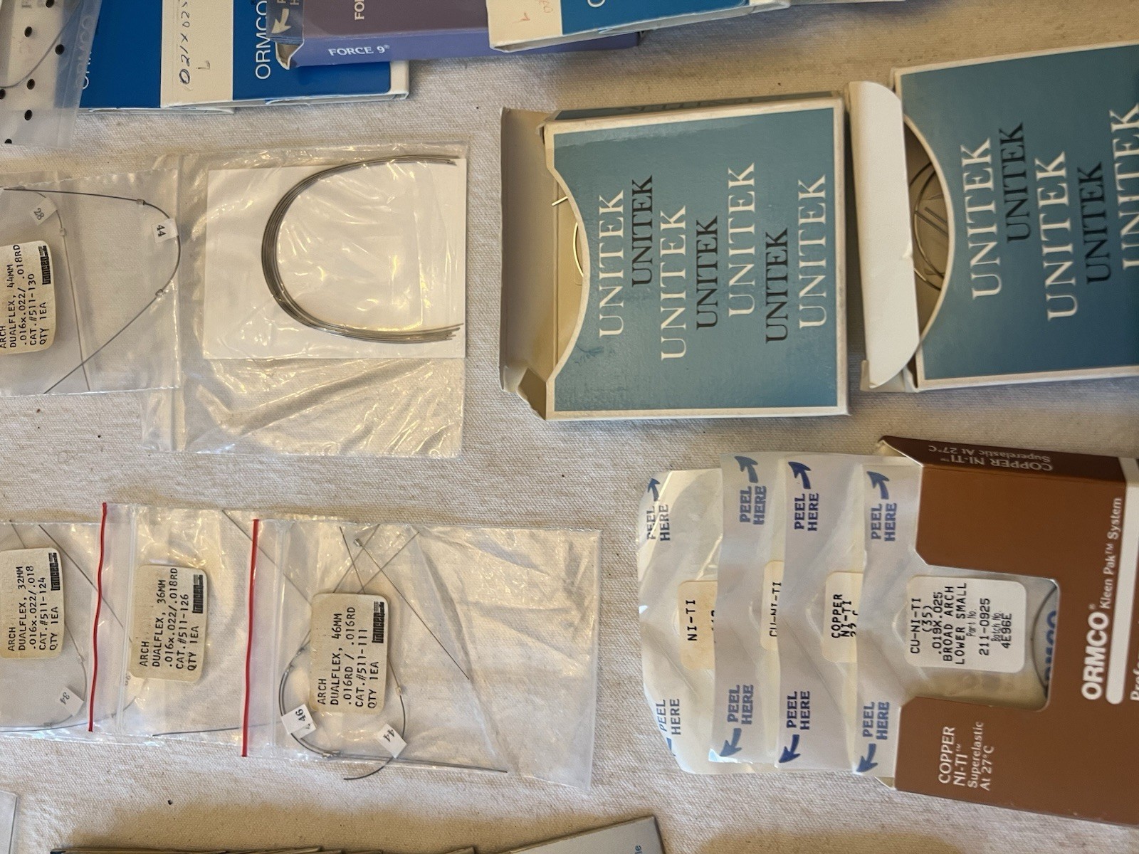 Ortho Archwires Lot Ormco 3M Unitek GAC NiTi SS Mixed Sizes 100+ Packs VTG