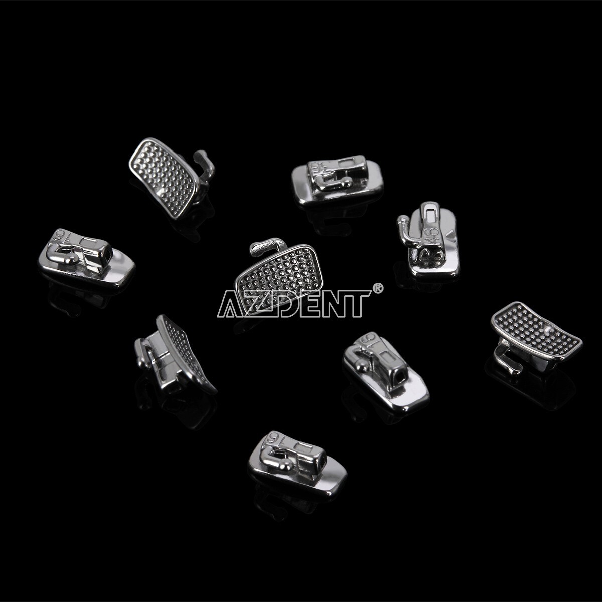 50Sets AZDENT Dental Orthodontic Sgl Buccal Tube Roth.022 1st Molar Non-Conv
