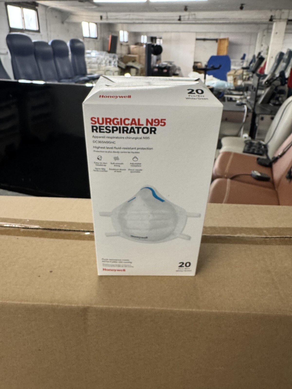 HONEYWELL SURGICAL N95 RESPIRATOR, SAFETY NIOSH-APPROVED,( CASE WITH 200 MASKS)