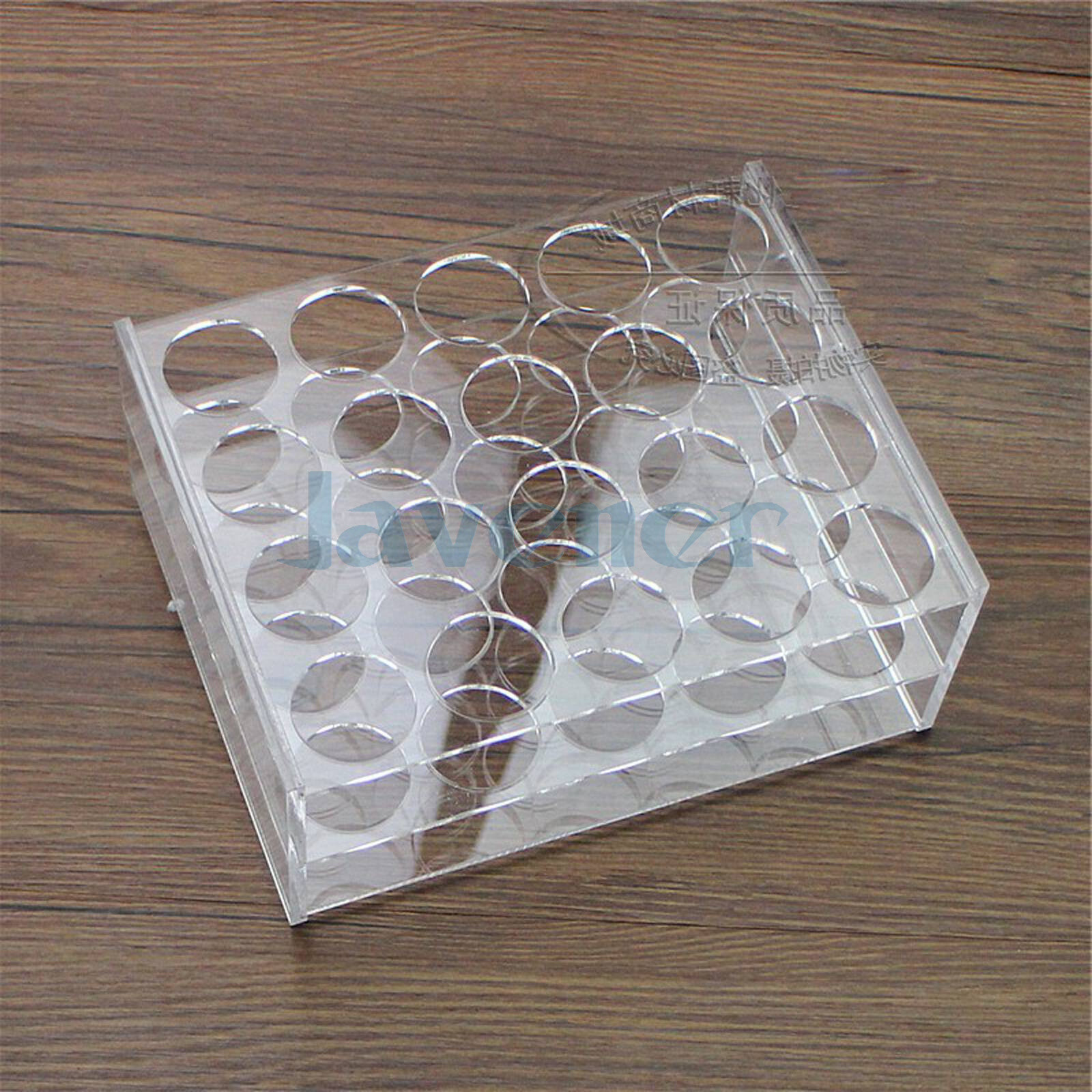 29mm Dia 20 Holes PMMA Rack Stand For 50ml Centrifuge Tubes Test Tube