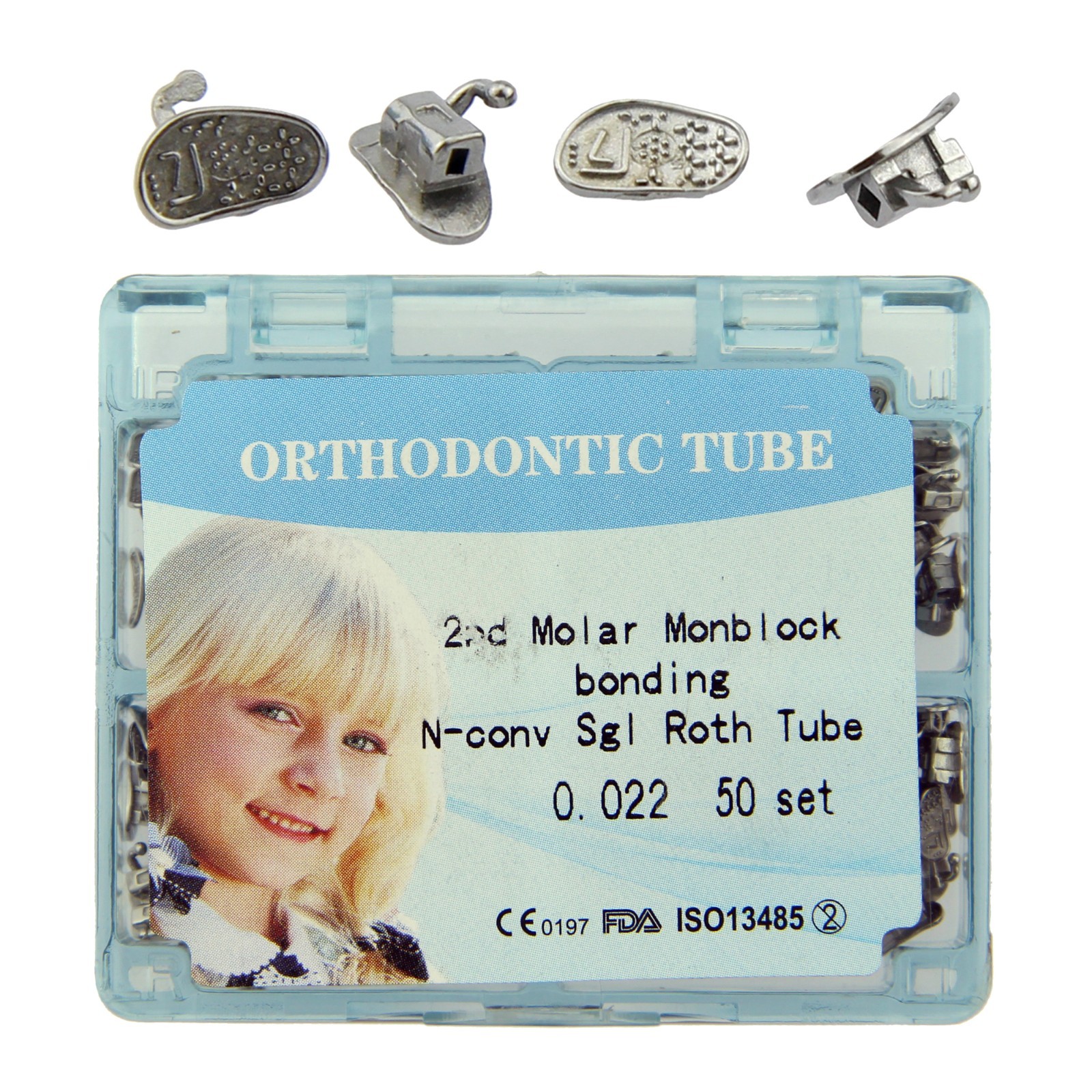 Dental Orthodontic Buccal Tube Molar Tubes Roth MBT 0.022 Convertible Monoblock