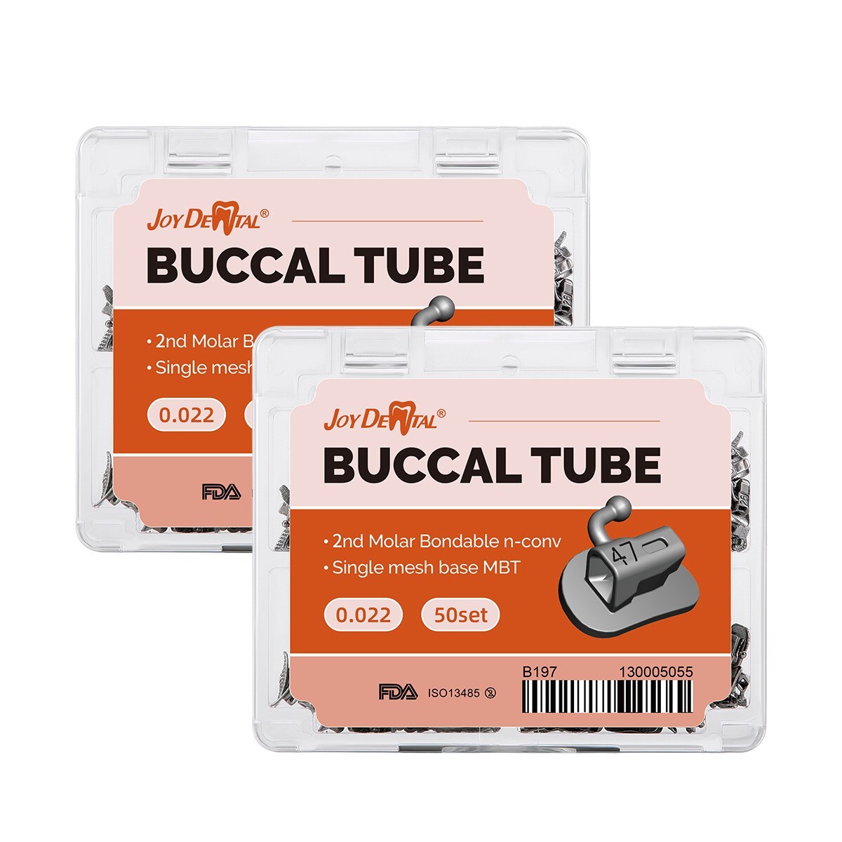 Dental Ortodoncia Tubos bucales de MBT 022 2do Molar Bondable Non-Convertible